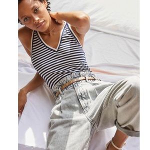 Anthropologie Maeve Stripped Tank Top